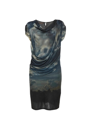 Roberto Cavalli Vintage printed jersey dress - Blue