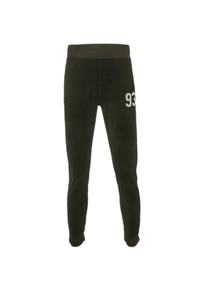 A BATHING APE® velvet 93 appliqué track pants - Black