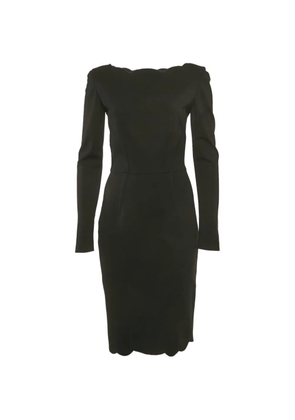Valentino Garavani Pre-Owned long-sleeve wool mini dress - Black