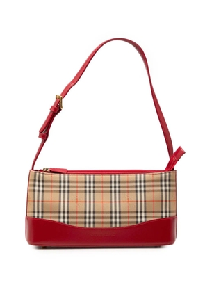 Burberry Pre-Owned 2000-2026 Haymarket Check Canvas shoulder bag - Neutrals