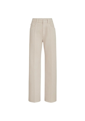 Brunello Cucinelli dyed-denim contemporary loose trousers - Neutrals
