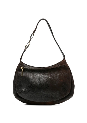 Roberto Cavalli Vintage 2000s pebble-effect shoulder bag - Brown