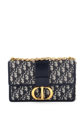 Christian Dior Pre-Owned 30 Montaigne Chain Flap Bag Oblique Canvas East West shoulder bag - Blue