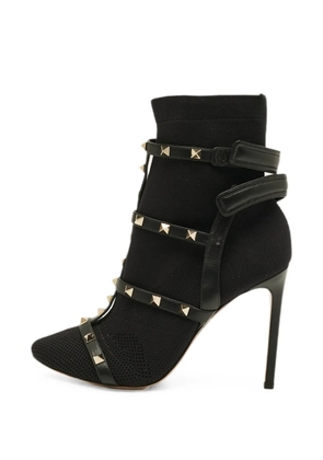 Valentino Garavani Pre-Owned Rockstud Bodytech ankle boots - Black