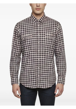 BOSS checked-pattern shirt - Blue