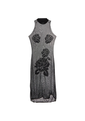 Magda Butrym floral mesh midi dress - Black