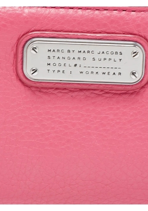Marc By Marc Jacobs logo-plaque leather wallet - Pink