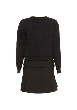 Victoria Victoria Beckham sweater overlay mini dress - Blue