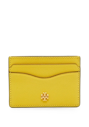 Tory Burch Emerson leather card holder - Yellow