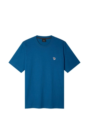 Paul Smith signature Zebra motif regular-fit T-shirt - Blue
