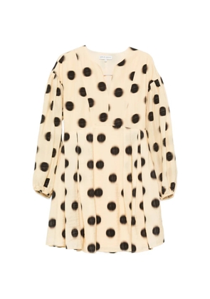 Stine Goya polka-dot balloon-sleeve dress - Neutrals