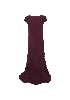 Tadashi Shoji ruffled-details maxi dress - Purple
