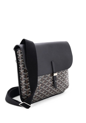 Goyard Pre-Owned Coursier Messenger Bag Coated Canvas and Leather crossbody bag - Black