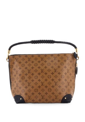 Louis Vuitton Pre-Owned Triangle Softy Bag Reverse Monogram Canvas hobo bag - Brown