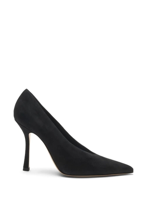Casadei Nina asymmetrical suede pumps - Black