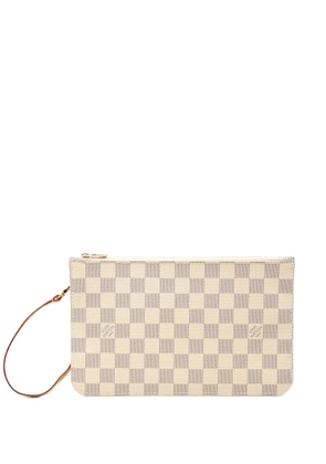 Louis Vuitton Pre-Owned 1990-2020 Damier Azur Neverfull Pochette pouch - White