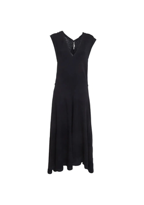 Stella McCartney Pre-Owned paneled wool-knit dress - Black