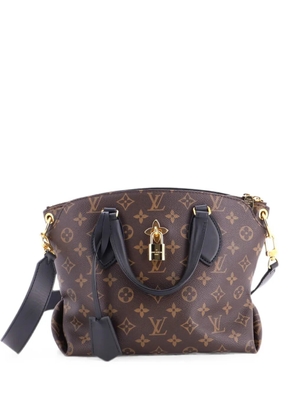 Louis Vuitton Pre-Owned Flower Zipped Monogram Canvas PM tote bag - Brown
