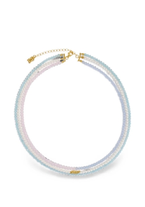 Ottoman Hands Layered beaded necklace - Gold