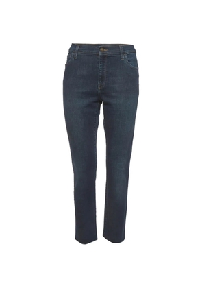 Gucci Pre-Owned floral patch jeans - Blue