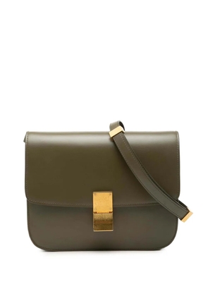 Celine Pre-Owned 2019 Medium Calfskin Classic Box crossbody bag - Green