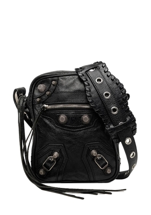 Balenciaga Pre-Owned 2010 Lambskin Motocross Le Cagole Messenger Bag crossbody bag - Black