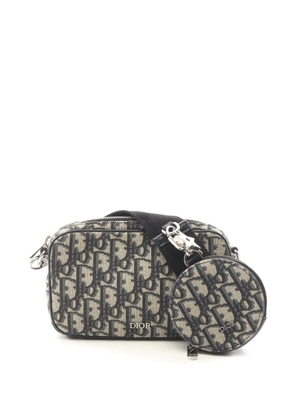 Christian Dior Pre-Owned 2010-2026 Kids Small Oblique Canvas Multifunction Bag crossbody bag - Blue