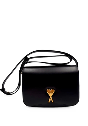 AMI Paris Ami de Coeur leather shoulder bag - Black