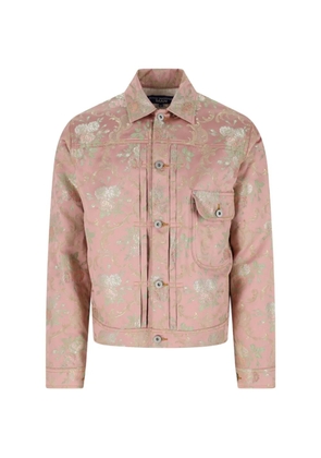 Junya Watanabe MAN regular-fit denim jacket - Pink
