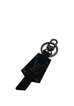 Louis Vuitton Pre-Owned 2008 Monogram Eclipse Clochette Bag Charm and Holder key chain - Black