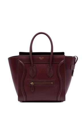 Celine Pre-Owned 2015 Micro Smooth Calfskin and Goatskin Luggage tote bag - Red