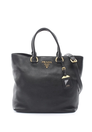 Prada Pre-Owned 2010-2026 Leather Tote Bag satchel - Black