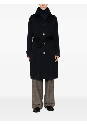 Lardini belted button-up coat - Blue