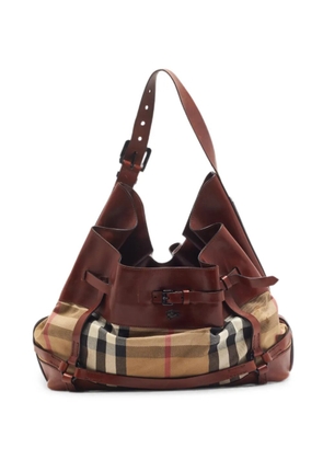 Burberry Pre-Owned House Check Bridle shoulder bag - Brown
