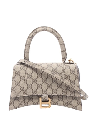 Balenciaga Pre-Owned 2018-2026 The Hacker Project GG Supreme Hourglass satchel - Neutrals