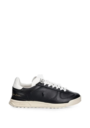 Polo Ralph Lauren Varick logo-debossed leather sneakers - Black