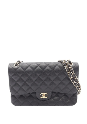 CHANEL Pre-Owned 2012-2013 Maxi Classic Caviar Double Flap shoulder bag - Black