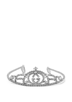 Gucci Pre-Owned GG crystal-embellished hairband - Silver