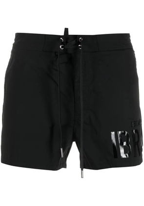 DSQUARED2 logo-print swim shorts - Black