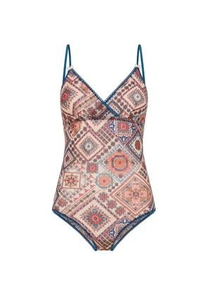 MOMONÌ Tore graphic-pattern bodysuit - Neutrals