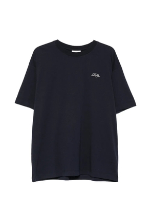 Drôle De Monsieur logo-embroidered T-shirt - Blue