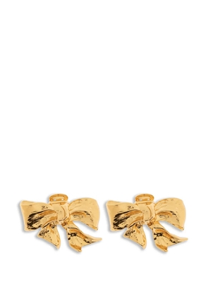 Moschino bow-detail clip-on earrings - Gold