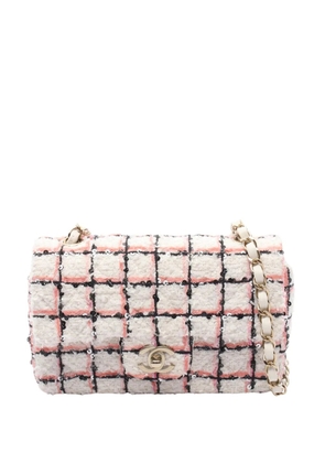 CHANEL Pre-Owned 2021-2026 Mini Rectangular Classic Tweed Single Flap crossbody bag - White