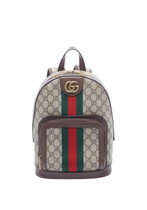 Gucci Pre-Owned 2016-2026 Small GG Supreme Web Ophidia backpack - Neutrals