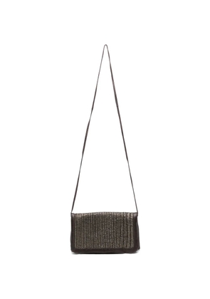 SOMMET laser-cut crossbody bag - Brown