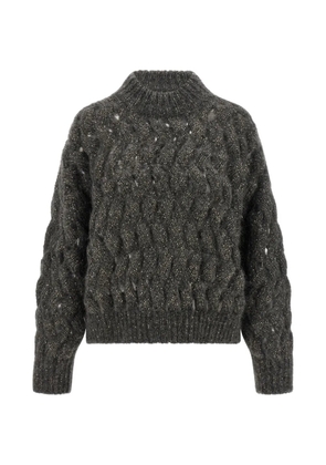 Brunello Cucinelli Dazzling Waves sweater - Grey