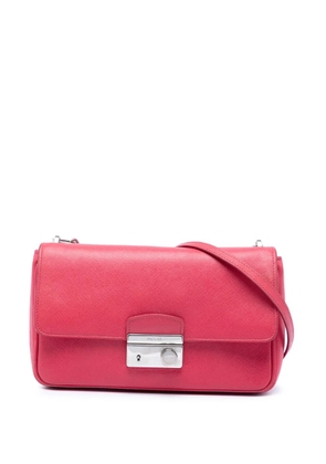 Prada Pre-Owned 2010-2206 Saffiano Sound Lock crossbody bag - Pink