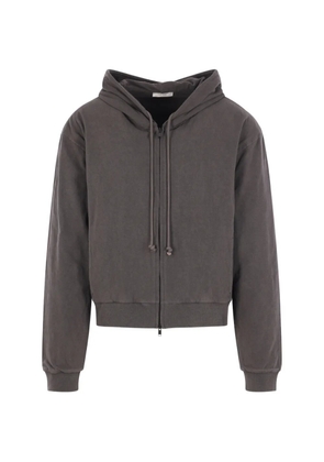 The Row zip-up drawstring hoodie - Grey