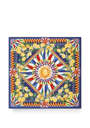 Dolce & Gabbana Carretto graphic-print scarf - Blue