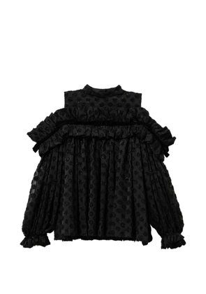 Noir Kei Ninomiya ruffled blouse - Black